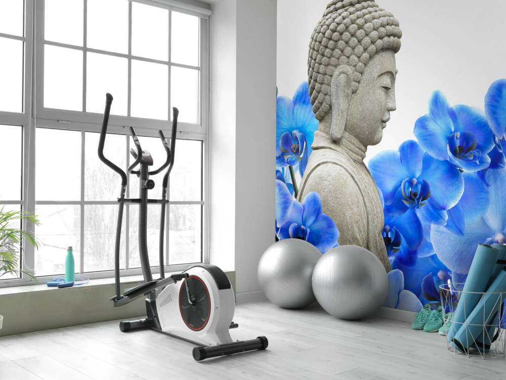 Buddha and orchid