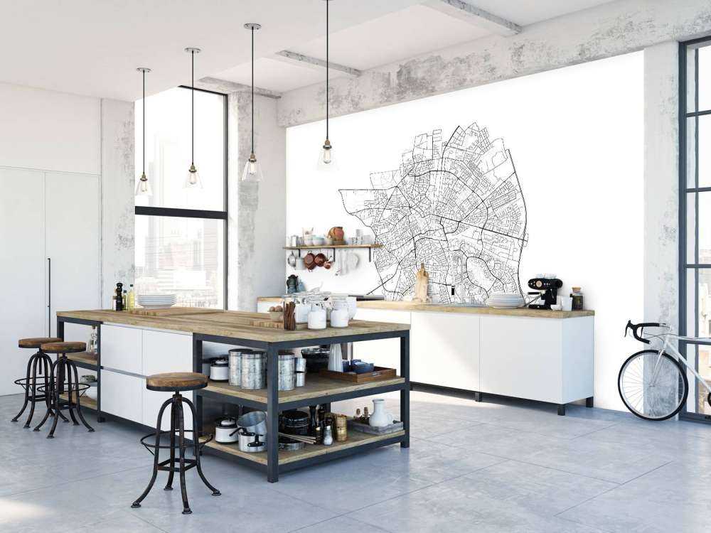 Map of Apeldoorn, white