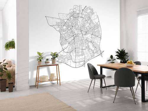 Map of Apeldoorn, white