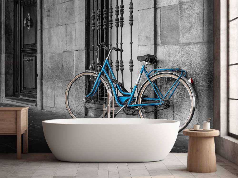 Old blue bike
