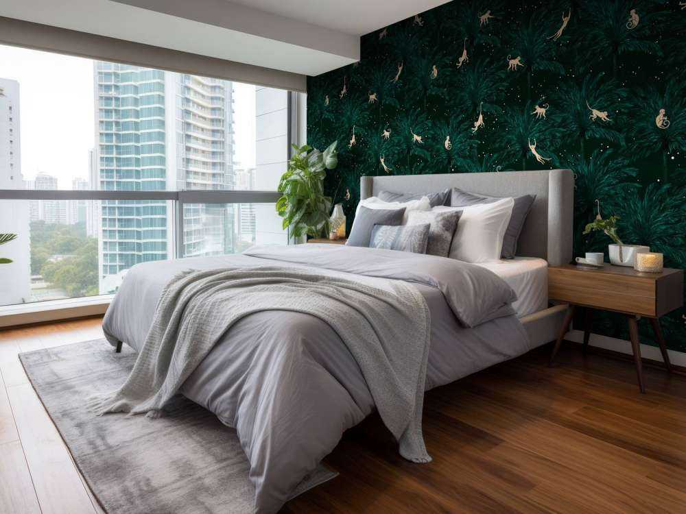 Tropical monkeys - green