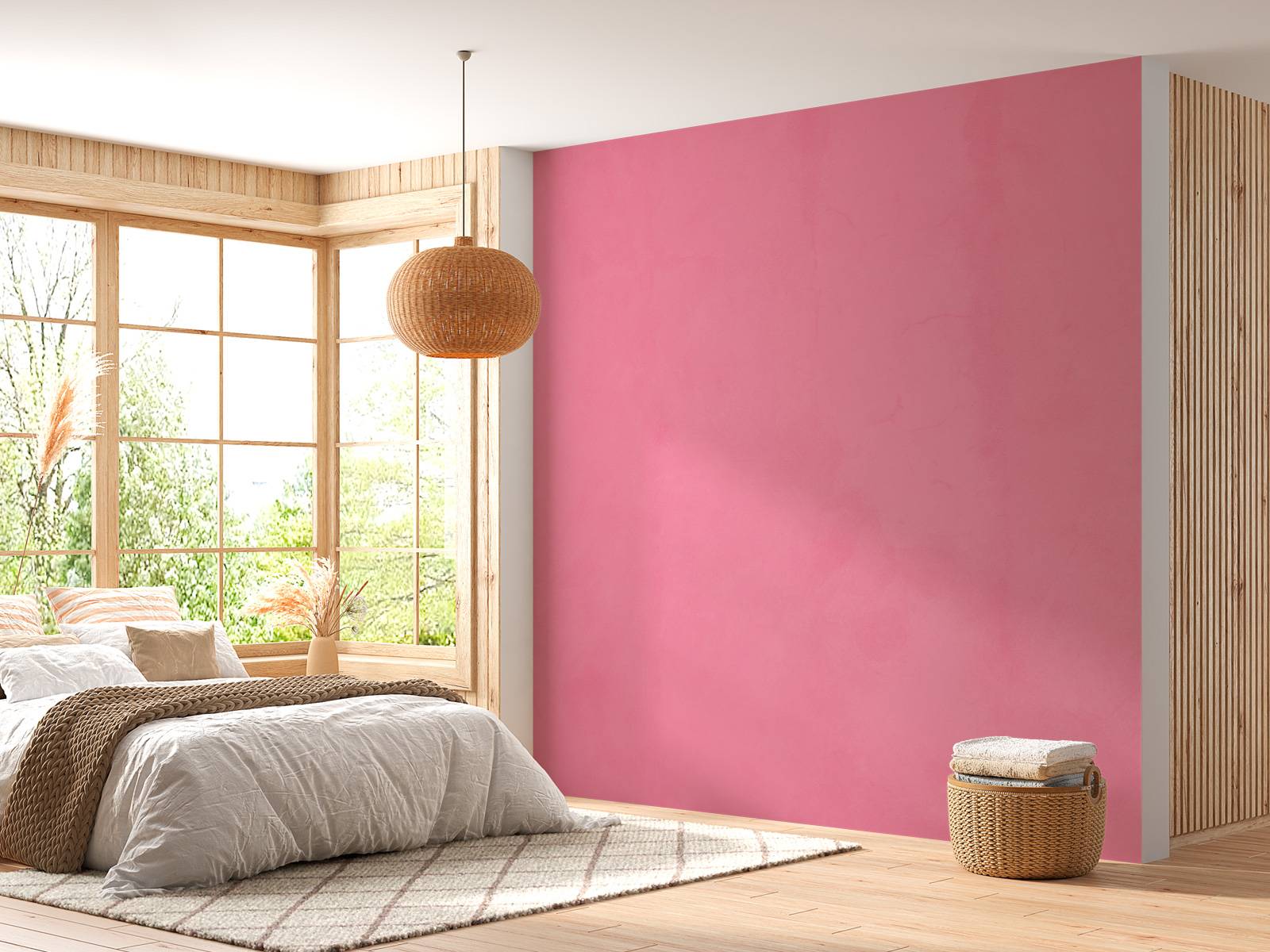 Shimmering blush concrete