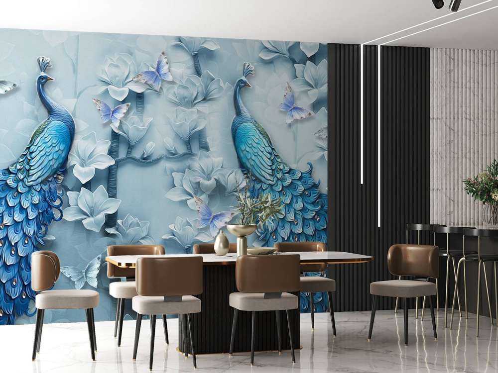 Peacocks and butterflies