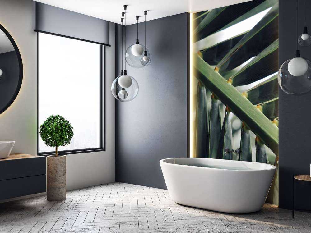 Close-up groene palmblad