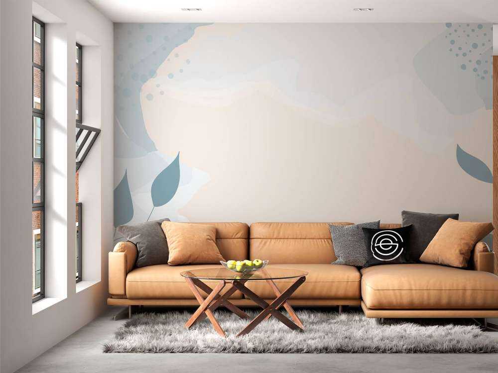 Panorama illustratie met planten