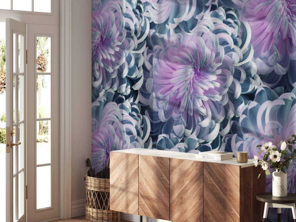 Roze chrysanthemum bloemen design