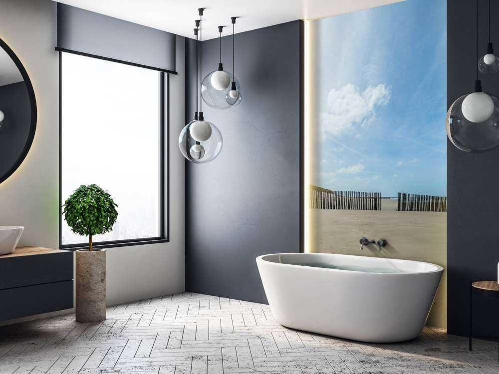 Breakwaters at the beach