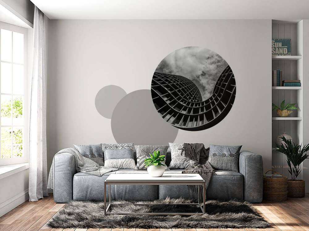 Black and white building