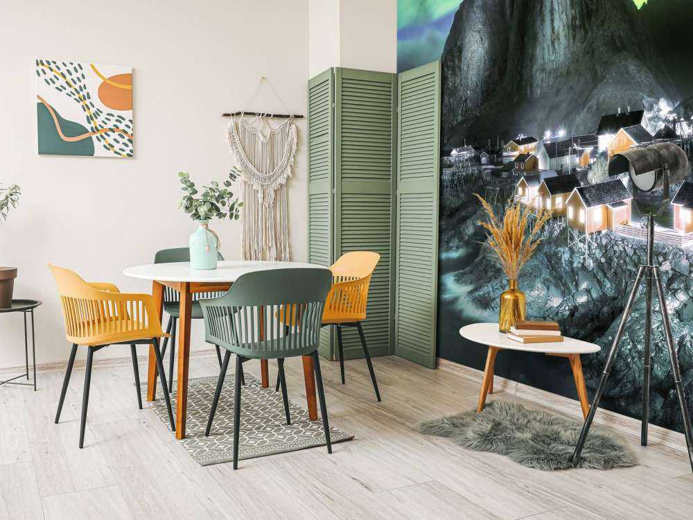 Northern lights above Hamnøy