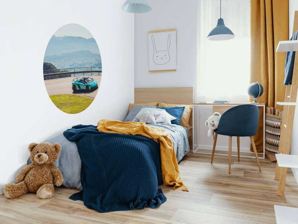 Alpine ride with luxury sports car