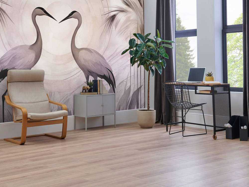 Cranes at Sunset Grey