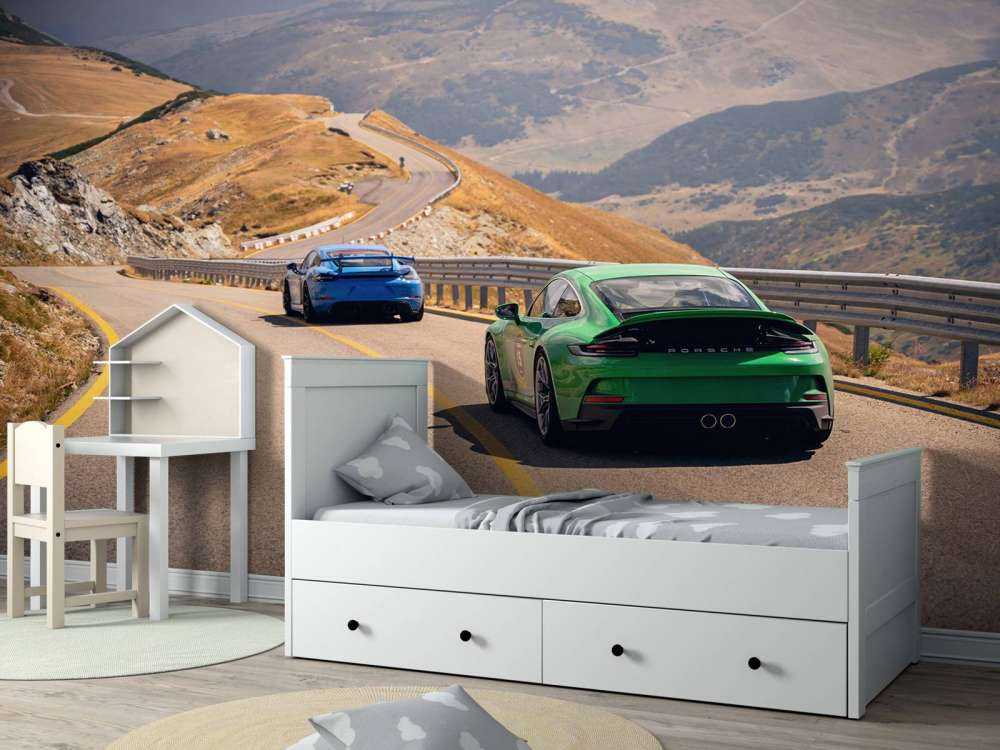 Winding route through the mountains