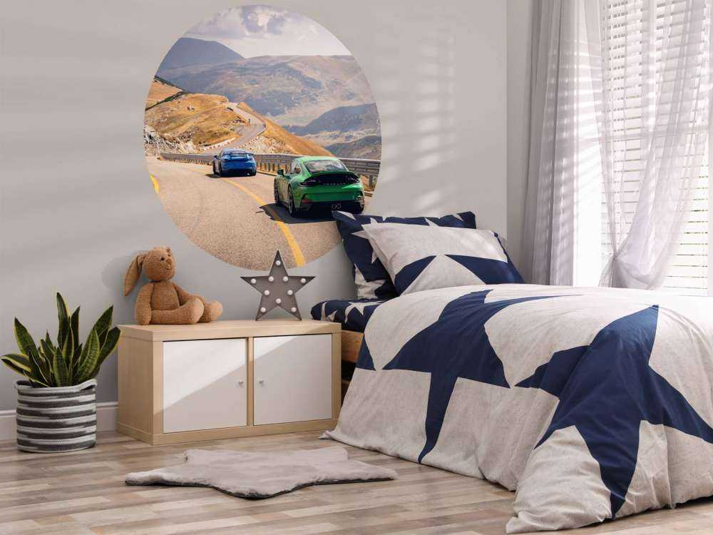 Winding route through the mountains