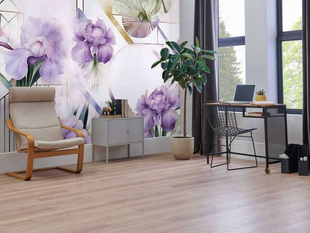 Watercolor Geometry Purple