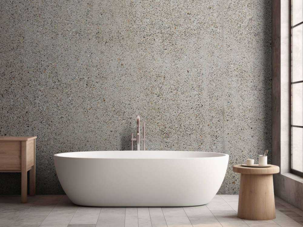 Concrete with coarse stones