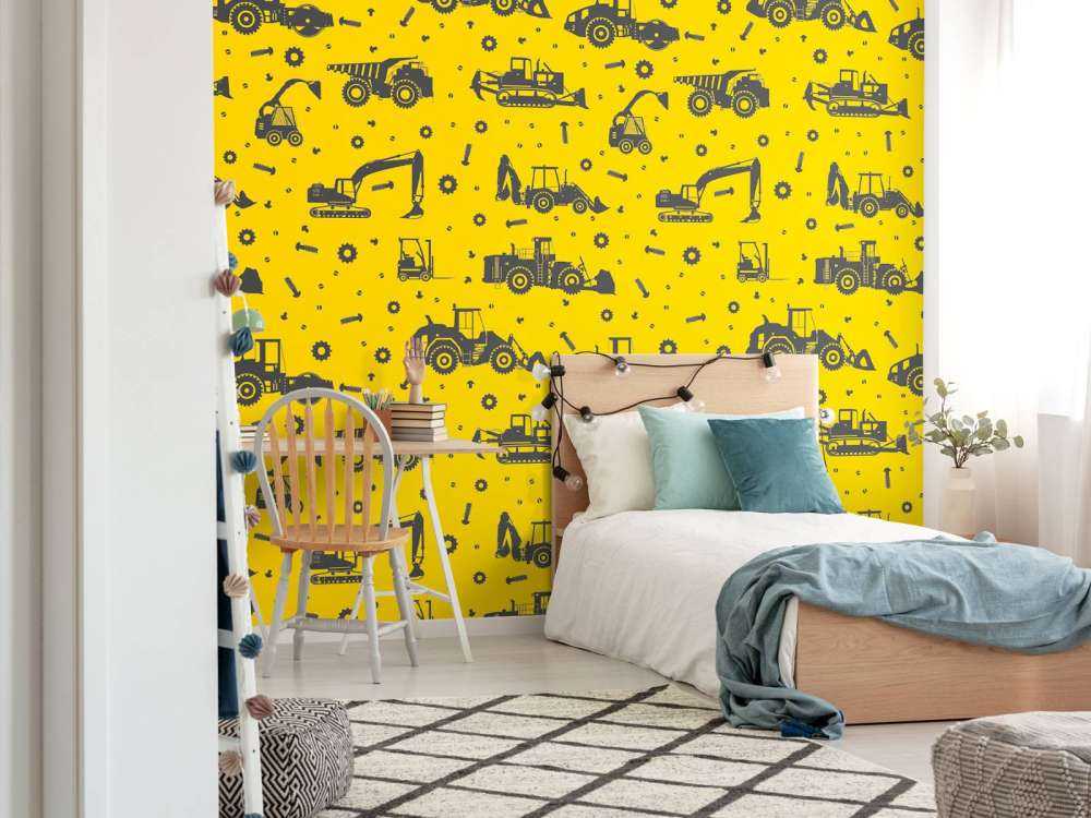 Construction traffic yellow