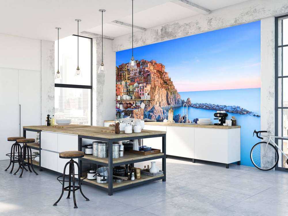 Village on a rock in Italy