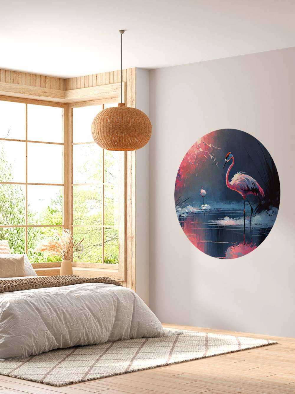 Flamingo Reflection Symphony