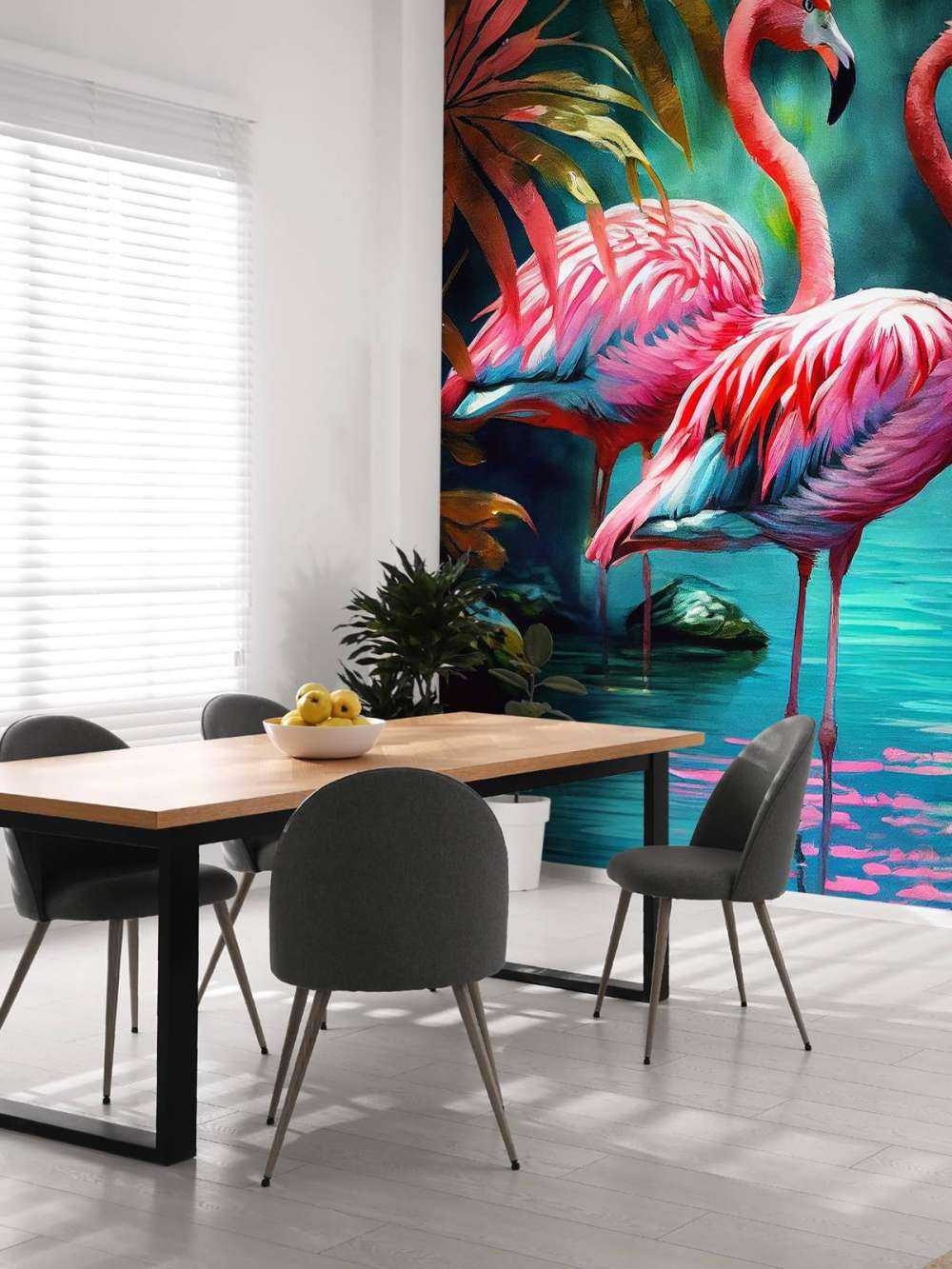 Velvet Pink Flamingo Duo