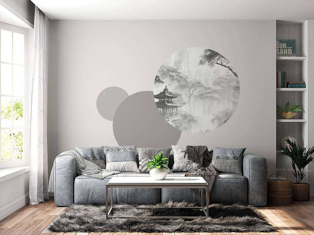 Misty Oriental Pavilion