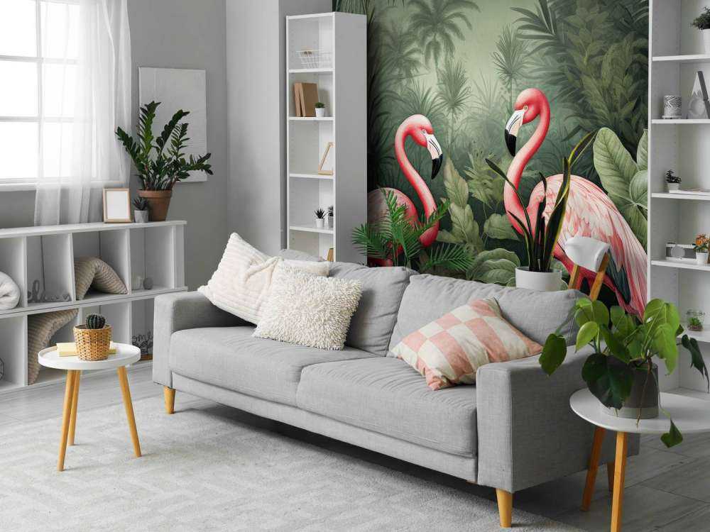 Flamingo Floral Oasis