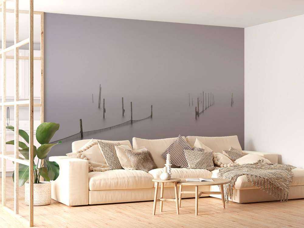 Fishing nets in the fog