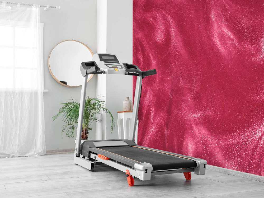 Pink glitter particles