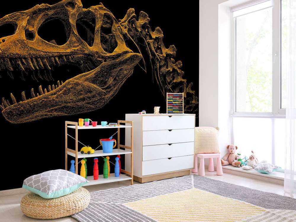 Skeleton of a dinosaur