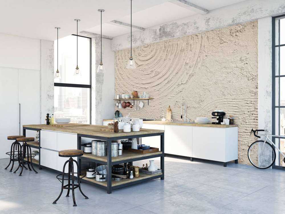 Organic shapes and lines in linen