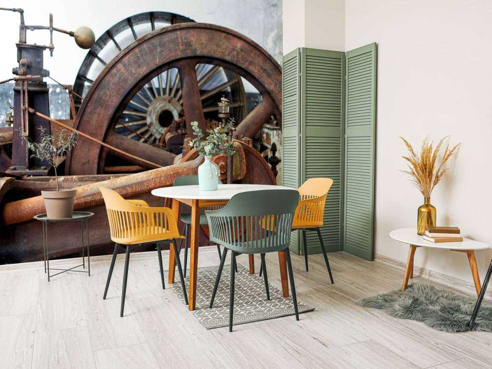 Part of a drive line of a steam engine (B) 