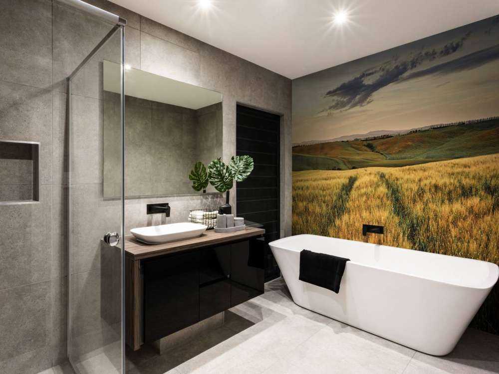 Grain field with tracks