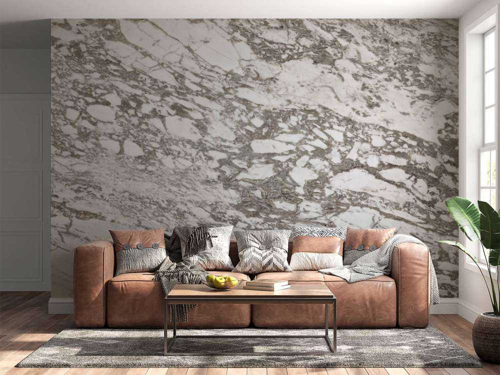 White marble with coarse structure