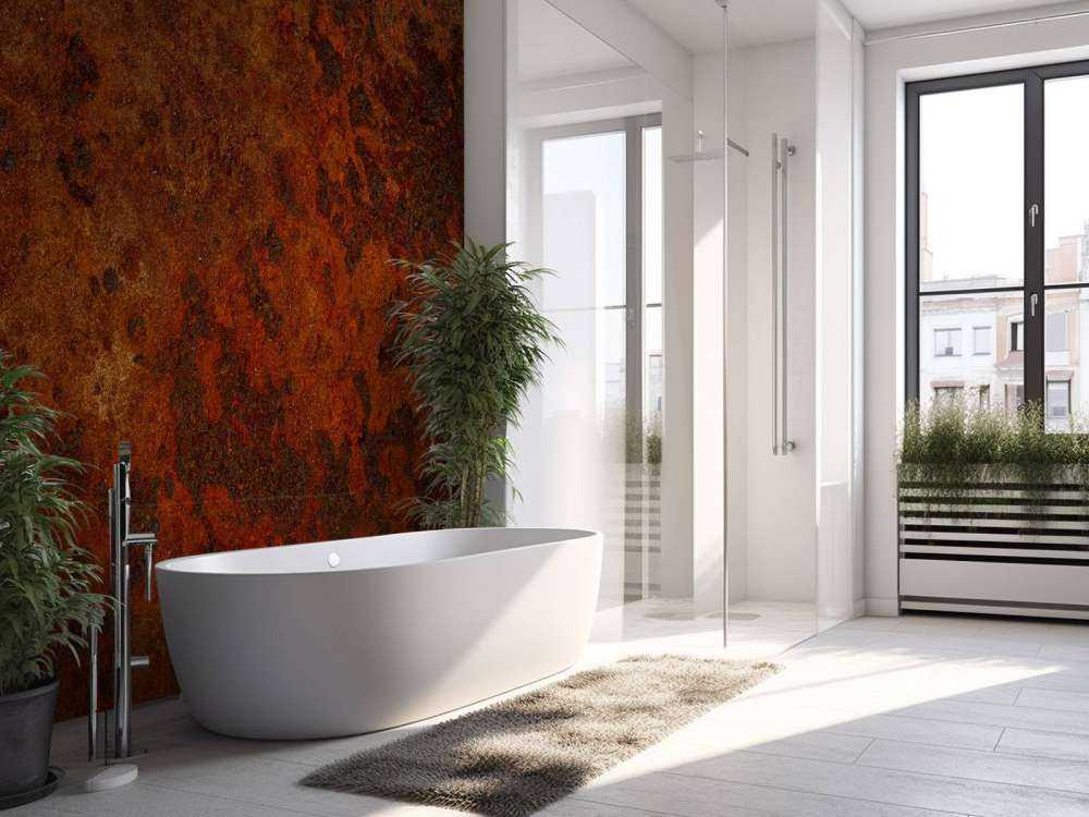 Rust coloured structure