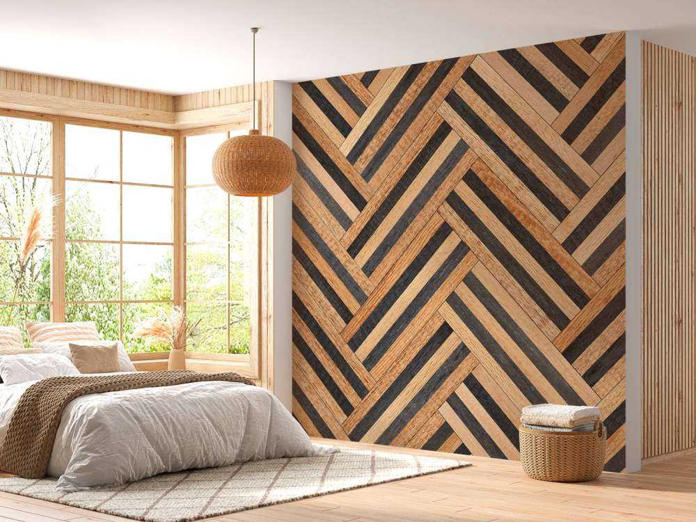 Herringbone of wood