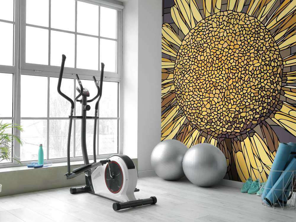 Yellow chamomile flower