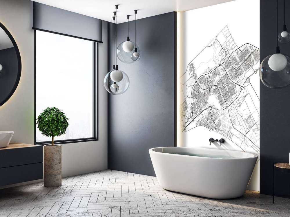 Floor plan of Almere, white