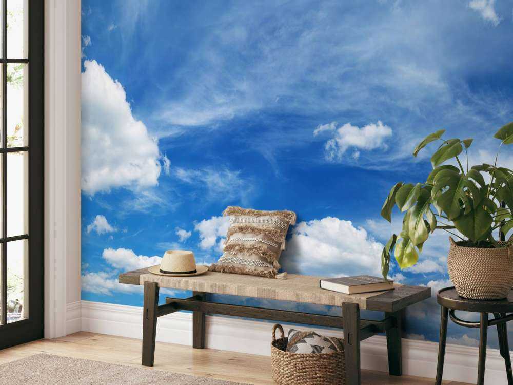 Blue sky with clouds