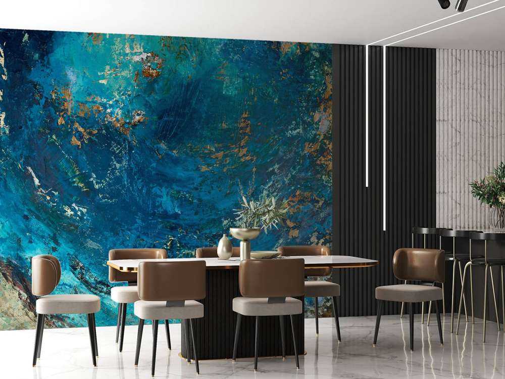 Painted water impression