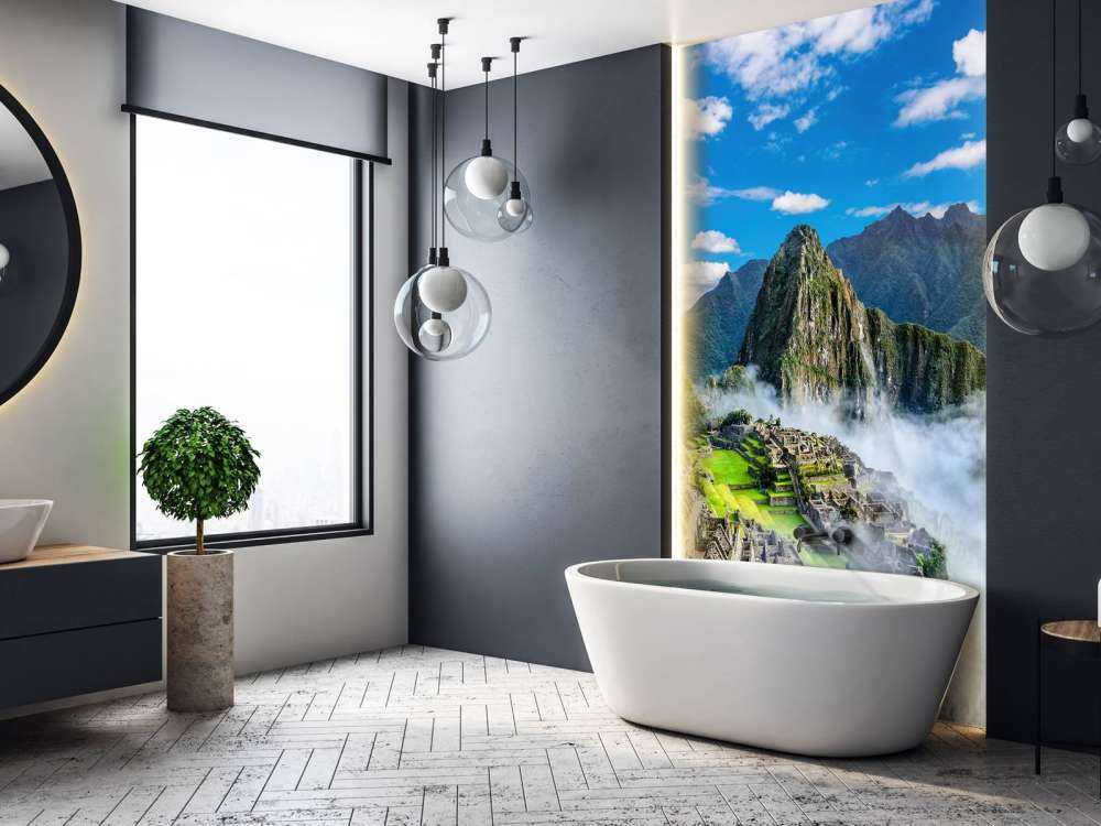 Machu Picchu in the fog