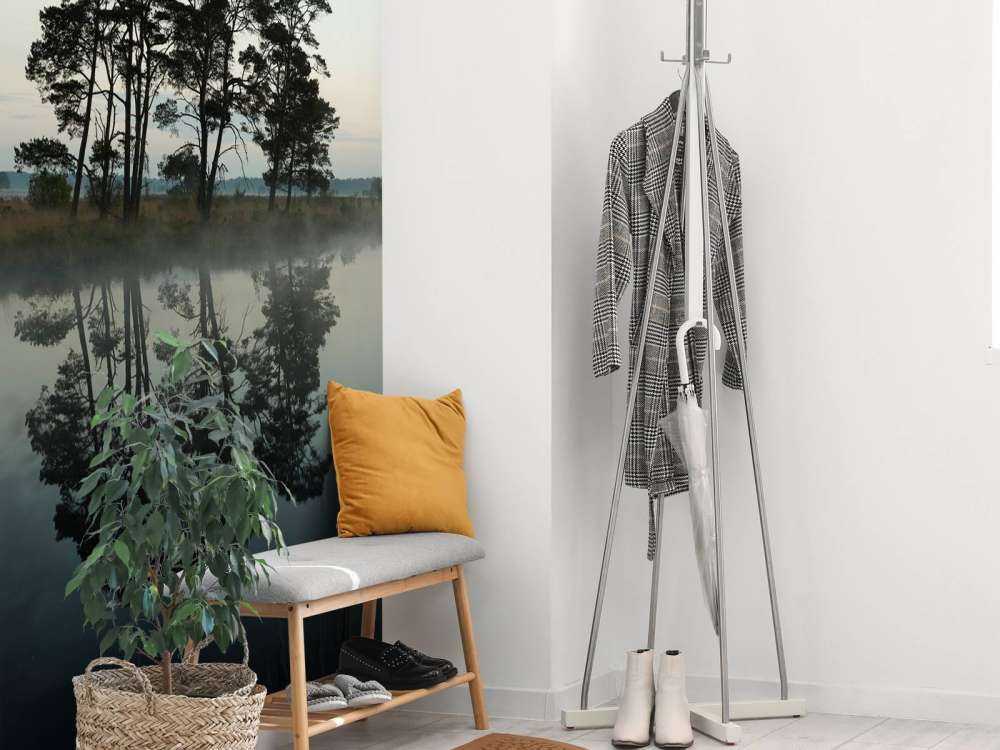 Trees along woodlands