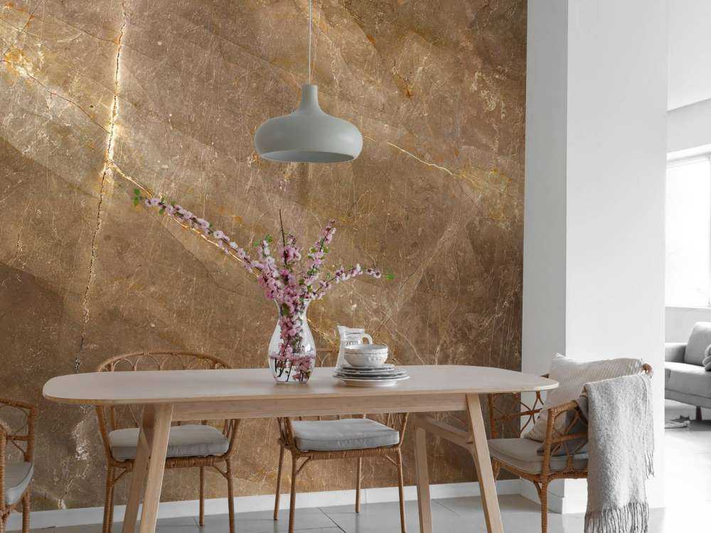 Natural brown marble