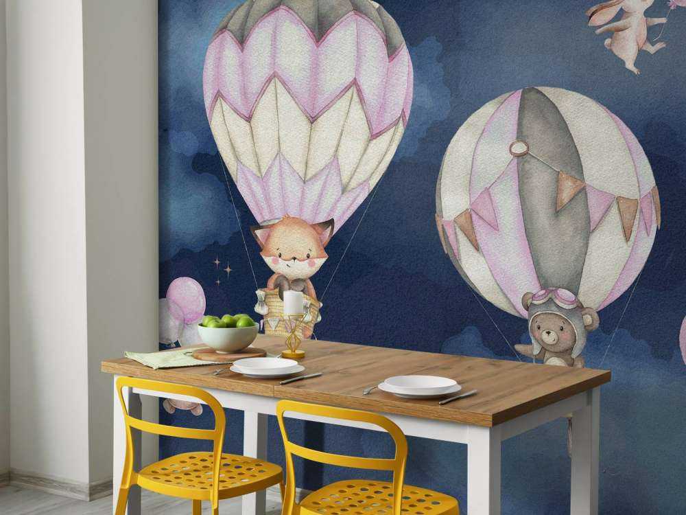 Flying animals pink