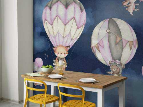 Flying animals pink