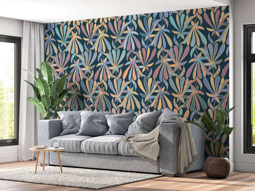 Flowers in pastel shades
