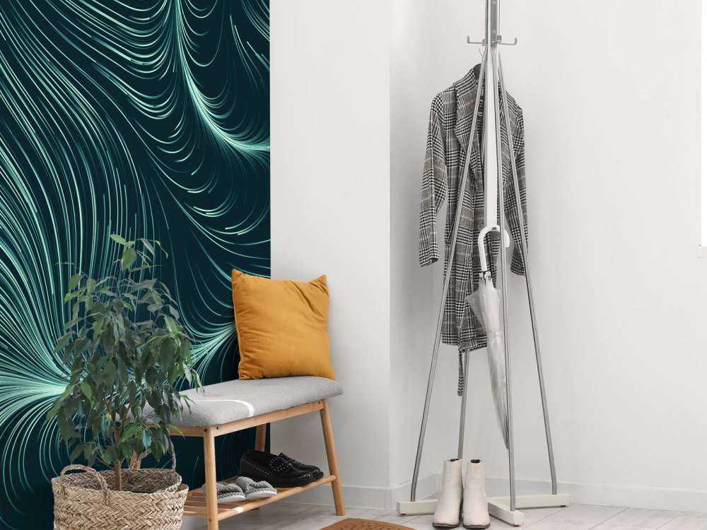 Green illuminated lines