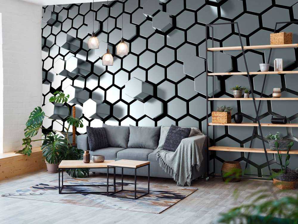 Hexagonal metal plate