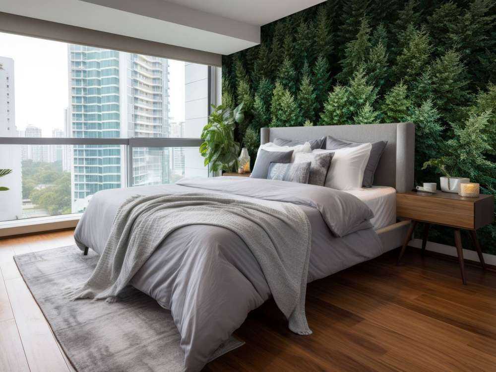 Douglas firs from above