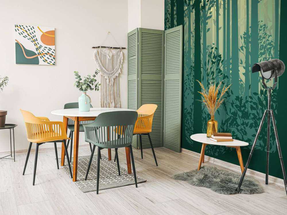 Abstract forest landscape