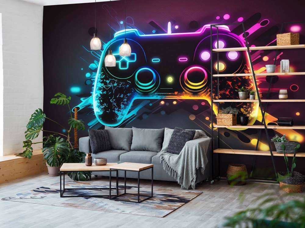 Neon Gaming Explosion