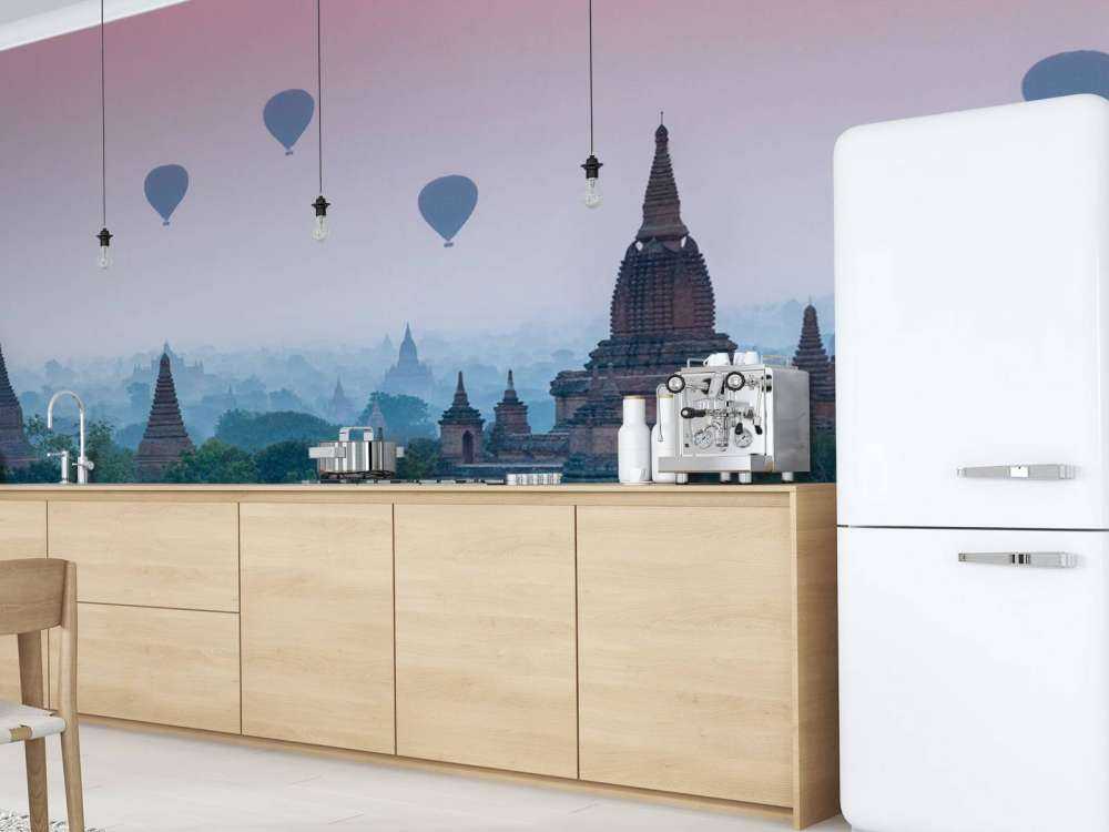 Temples and hot air balloons